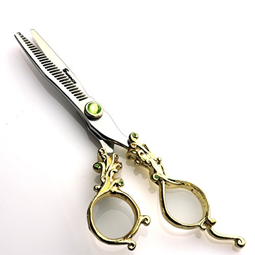 Ciseaux de coiffure 6 'Coiffeur 400 C haute Dureté Acier Outil Professionnel de modelage Ciseaux à effiler