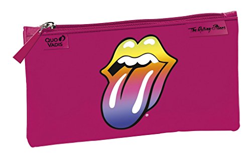 Preisvergleich Produktbild Quo Vadis 241437Q Kosmetiktasche / Federmappe, flach, Motiv Rolling Stones