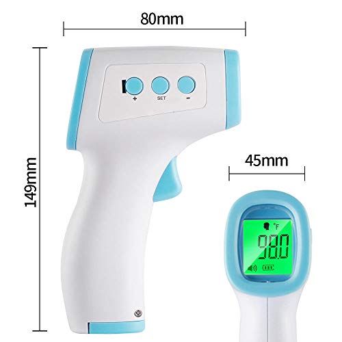 Tickas Forehead IR Thermometer,Digital Handheld Non Contact Temperature Measurement Device High Precision ℃ and ℉ Switchable