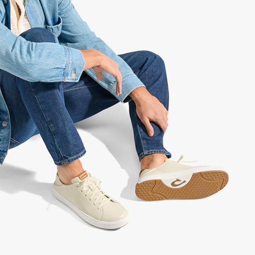 Image of OluKai Lae'ahi Li 'Ili Men's Waterproof Leather Sneaker, Versatile & Casual Everyday Shoe, All-Day Comfort & Support, Enhanced Grip & Traction