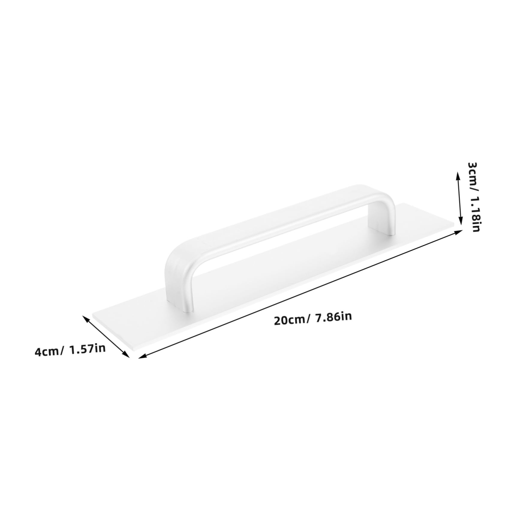 SWOOMEY Sliding Closet Rv Handle Silver Aluminum Alloy Door Pulls Ergonomic Design Effortless Push Pull for Commercial Outdoor and Residential Use