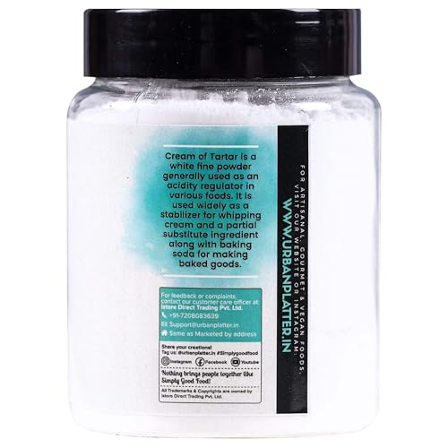 Urban Platter Cream of Tartar Powder, 200g