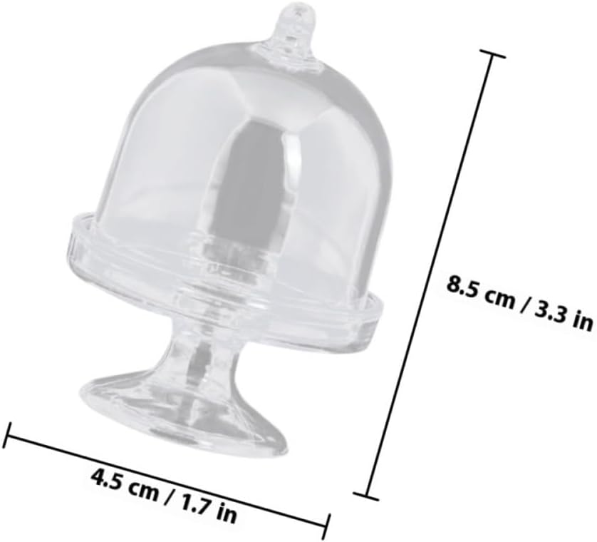 Mini Candy Stand with Dome 12pcs Plastic for Securing Candy Xmas