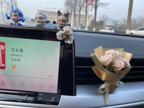 Image of Car Flower Bouquet Air Freshener Vent Clips Mini Bouquet Dried Flower For Car and Household Decoration Car Vent Clip Auto Interior Accessories