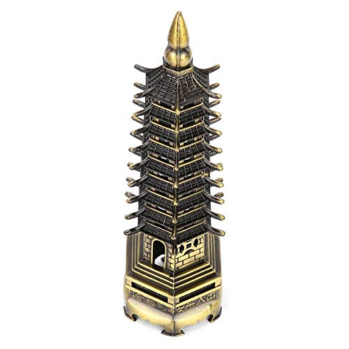 Fydun-WenChang-Torre-Stile-Cinese-WenChang-Torre-Modello-Miniatura-Torre-Ornamenti-Ufficio-Casa-Desktop-Decor-Collezionabile