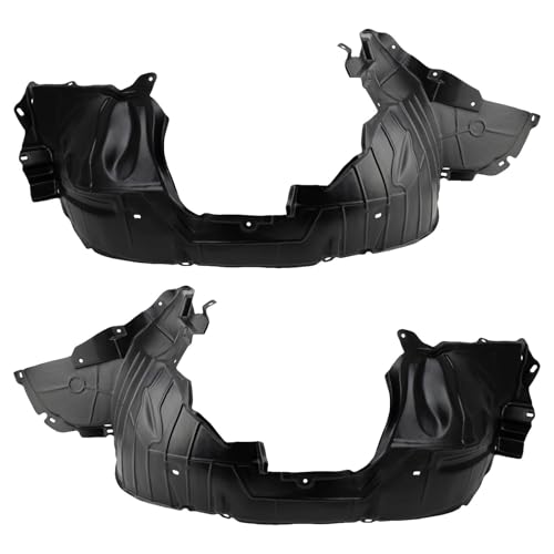 Image of TRQ Front Inner Fender Liner Set Compatible with 2007-2012 Nissan Versa NI1248114 NI1249114