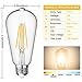 Vintage LED Edison Bulb Dimmable 8W Led Filament Light Bulb ST64 840 Lumen 3000K Soft White 75-100 Watt Incandescent Equivalent E26 Medium Base Decorative Antique Lamp for Home Bathroom Bedroom 4 Pack