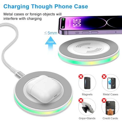 15W Pixel Wireless Charger Fast Charging Pad for Google Pixel 11 Pro XL 10a - image 3