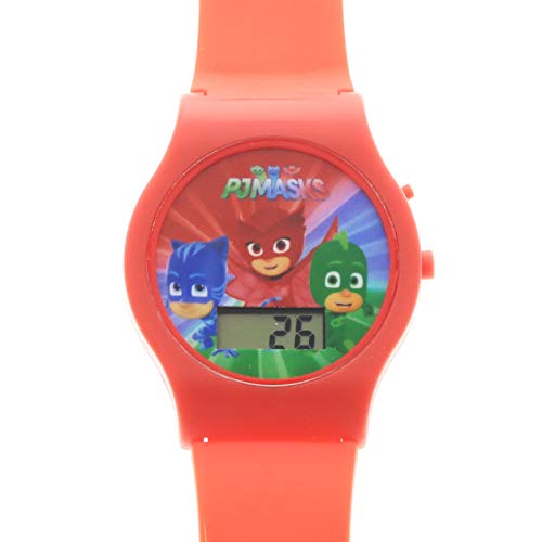 PJ Masks Digital Watch with Printed Band on Blister Card (Assorted Styles)