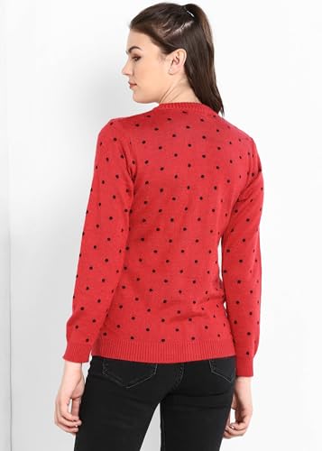 Image of Modeve Women's Acrylic Blend Cardigan /Round Neck Sweater For Winter