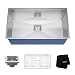 KRAUS Pax 31 1/2-inch 16 Gauge Undermount Single Bowl Stainless Steel Kitchen Sink, KHU32