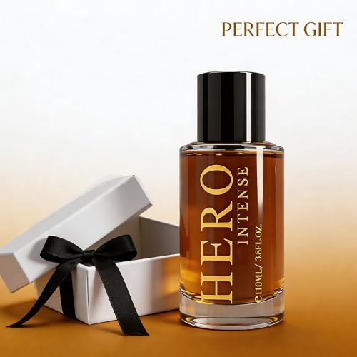 Image of AFLUXE Hero Intense Eau de Parfum for Men, 3.8 Fl. Oz - Long Lasting Leather and Cedarwood Fragrance, Spicy Woody Men's Perfume with Black Pepper
