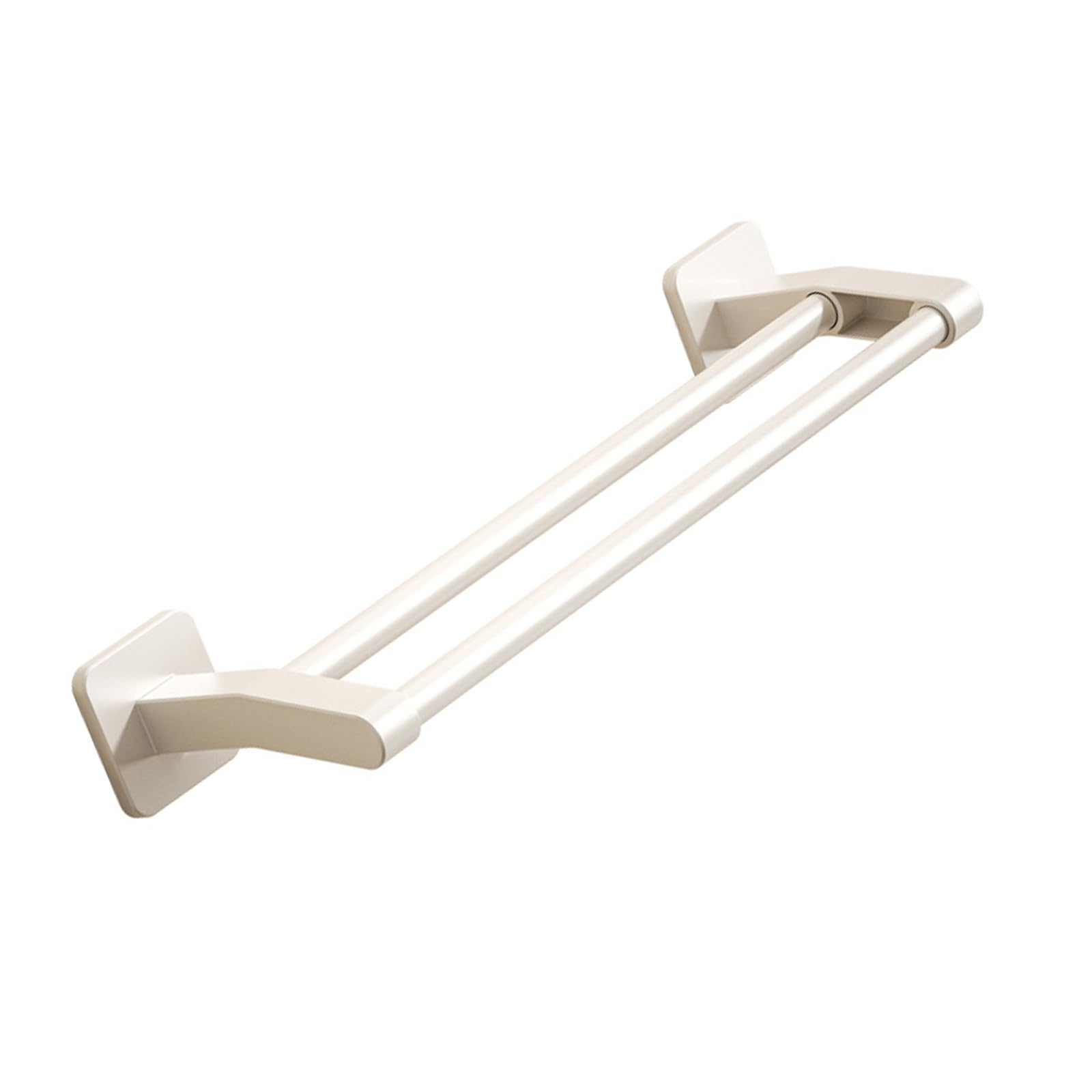 Tsophreniq Space Efficient Towel Hanger Shelf for Bathroom Waterproof Strong Load-bearing Storage Rack Water Resistant Organiser Adhesive Bathroom Shelf