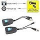 Zerone 1 Paar Passives CCTV Koaxial BNC Video Power Balun Transceiver mit RJ45 Anschluss für HD CVI, HD TVI und HD AHD Signale