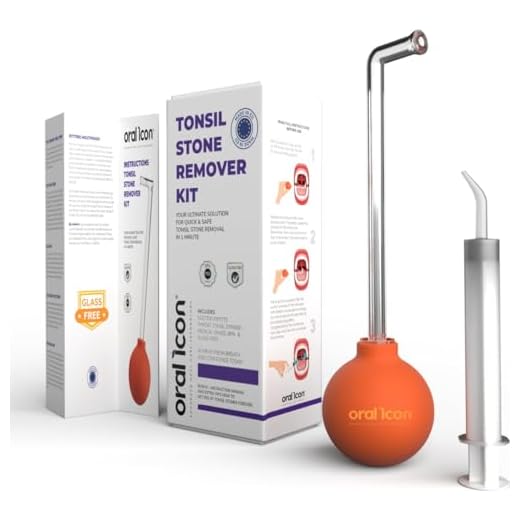 Kit para eliminar tonsilolitos Oral Icon® - Elimina los tonsiolitos en 1 minuto - Con 1 pipeta de succión - 1 jeringa para las amígdalas - Grado Médico - Libre de BPA y vidrio - Ultimate Fresh Breath
