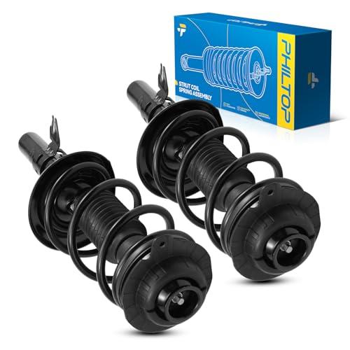 Image of PHILTOP Front Struts Assembly for 2013-2016 Dart Limited Automatic, 172641 /172642 Complete Struts and Shocks Absorber Assembly,Quick Suspension Loaded Struts with Coil Spring