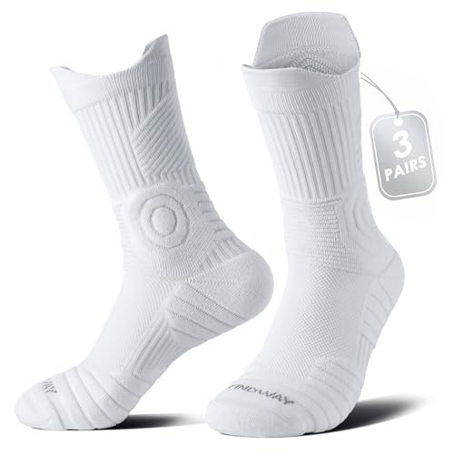 Best Socks for Sprinters: Find Your Perfect Pair 12 findway Compression Running Socks 3 Pairs, Anti-Blister Crew Socks All Day Dry Athletic Socks for Men and Women