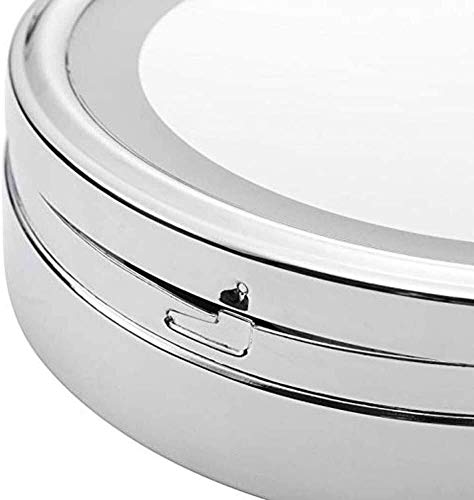 Miroir de maquillage mural 6 pouces avec grossissement 7x et bras extensible pliant - 3