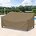 SunPatio Outdoor Sofa Cover Waterproof, Heavy Duty Couch Cover 93.5 Inch with Seam Taped, All Weather Protection 3-Seater Patio Bench Protector for Outdoor Furniture, 93.5