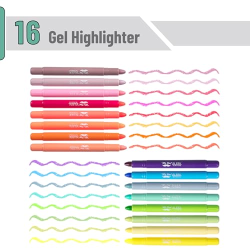 Image of Mr. Pen- No Bleed Gel Highlighters, Vintage Colors, 16 Pack