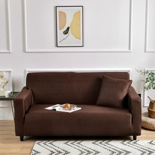 Housse de canapé universelle chenille pour grand angle L 4 places