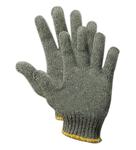 MAGID Greyt Shadow G178 Grey Knit Polyester Gloves, 12 Pairs, Size Men's (Fits Large) (G178)
