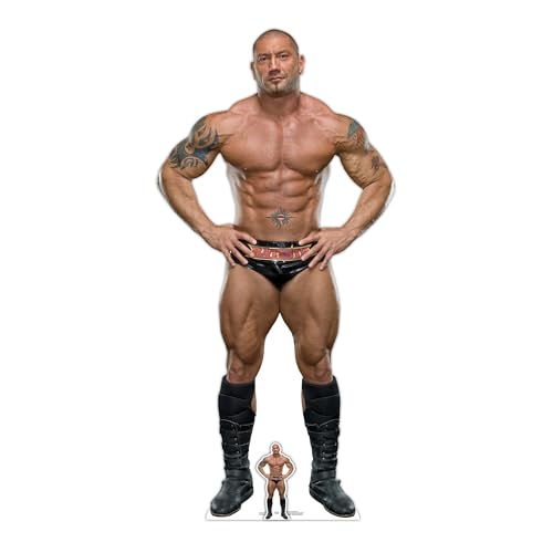 STAR CUTOUTS Star Cutouts Batista WWE Pappaufsteller in Lebensgröße mit Tischplatte