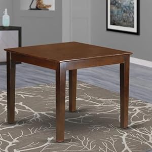 East West Furniture OXT-MAH-T Oxford Square Kitchen Dining Table for Small Spaces, 36x36 Inch, Mahogany East West Furniture OXT MAH T Oxford Square Kitchen Dining Table for Small Spaces 36×36 Inch Mahogany