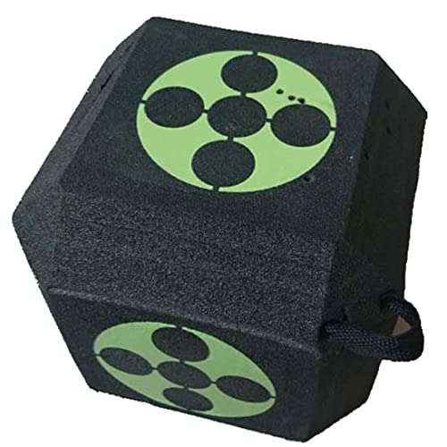 3d archery target Training Target Square 3D Cube 6-Sided Foam Arrow Dice Self-Healing Broadhead Black