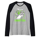 my lucky cornhole camicia divertente bean bag toss gioco regalo maglia con maniche raglan