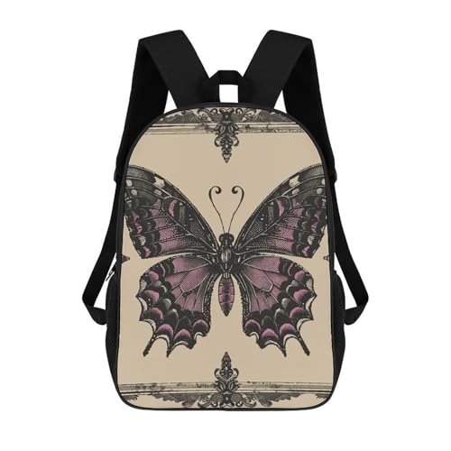 Magenta And Black Bookbag - Ultra Lightweight Portable Backpack Work Travel Backpack for Men Women Fits 16 Inch Notebook