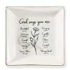 HOME SMILE Ceramic Ring Dish Jewelry Tray for Mom Sister Friends