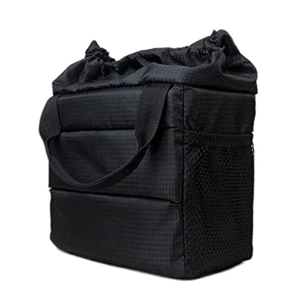 JHDFH Waterdichte invoegpartitie Camera Handtas Schokbestendige gewatteerde scheidingswand beschermhoes for DSLR-cameratas (Color : Black, Size : One size)