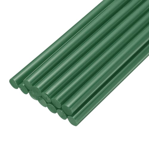 uxcell Mini Hot Glue Sticks for Glue Gun 7mm x 200mm Dark Green 12pcs
