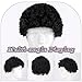 Aomig Funky Afro Wig, 3 Pcs Disco Hippie Costume, Hippie Costume Set, Novelty Men Short Curly Afro Wig, 60s 70s Hippy Fancy Dress Mens Accessories, Mens & Womens Pop Hippie 70s Disco Fever Hair Black Aomig Funky Afro Wig, 3 Pcs Disco Hippie Costume, Hippie Costume Set, Novelty Men Short Curly Afro Wig, 60s 70s Hippy Fancy Dress Mens Accessories, Mens & Womens Pop Hippie 70s Disco Fever Hair Black
