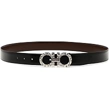Salvatore Ferragamo Gancini Logo Engraved Reversible Buckle Belt