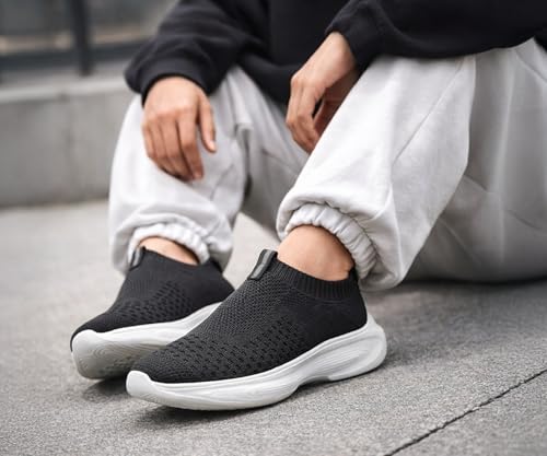 Image of Kraasa Trial Running Shoes with Lightweight Memory Insole | Breathable, Anti-Skid Knit Sneaker, Walking & Gym Shoes