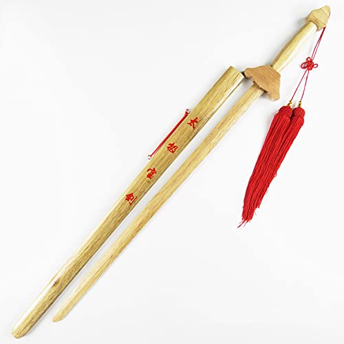 YAO DIAN Wooden Anime Samurai Sword, Tai Chi With Sheath, Sword Practice, Morning Sword Exercise, Suitable For Various Practice Performances(Size:98cm,Color:B)