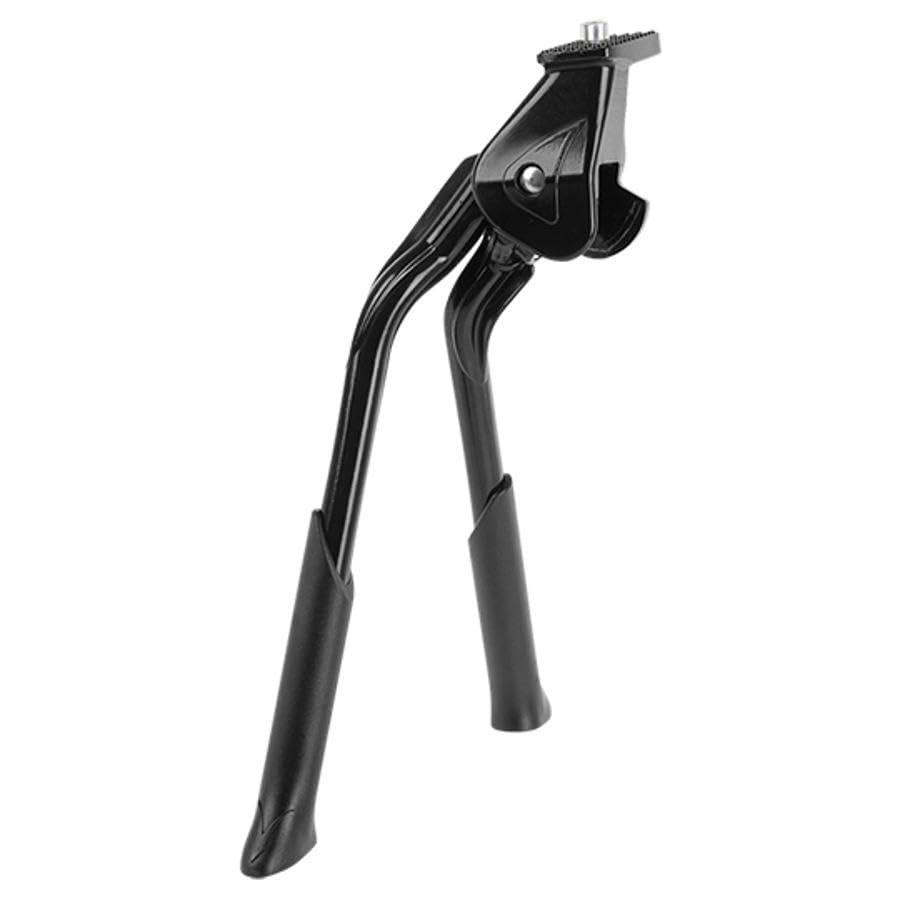 cyclingcolors béquille vélo Centrale bipied Double 24" à 29" Repliable Aluminium Noir