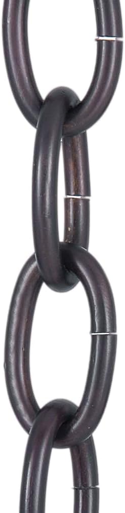 B&P Lamp® Antique Bronze Finish Large Loop 5 Gauge Oval Chain