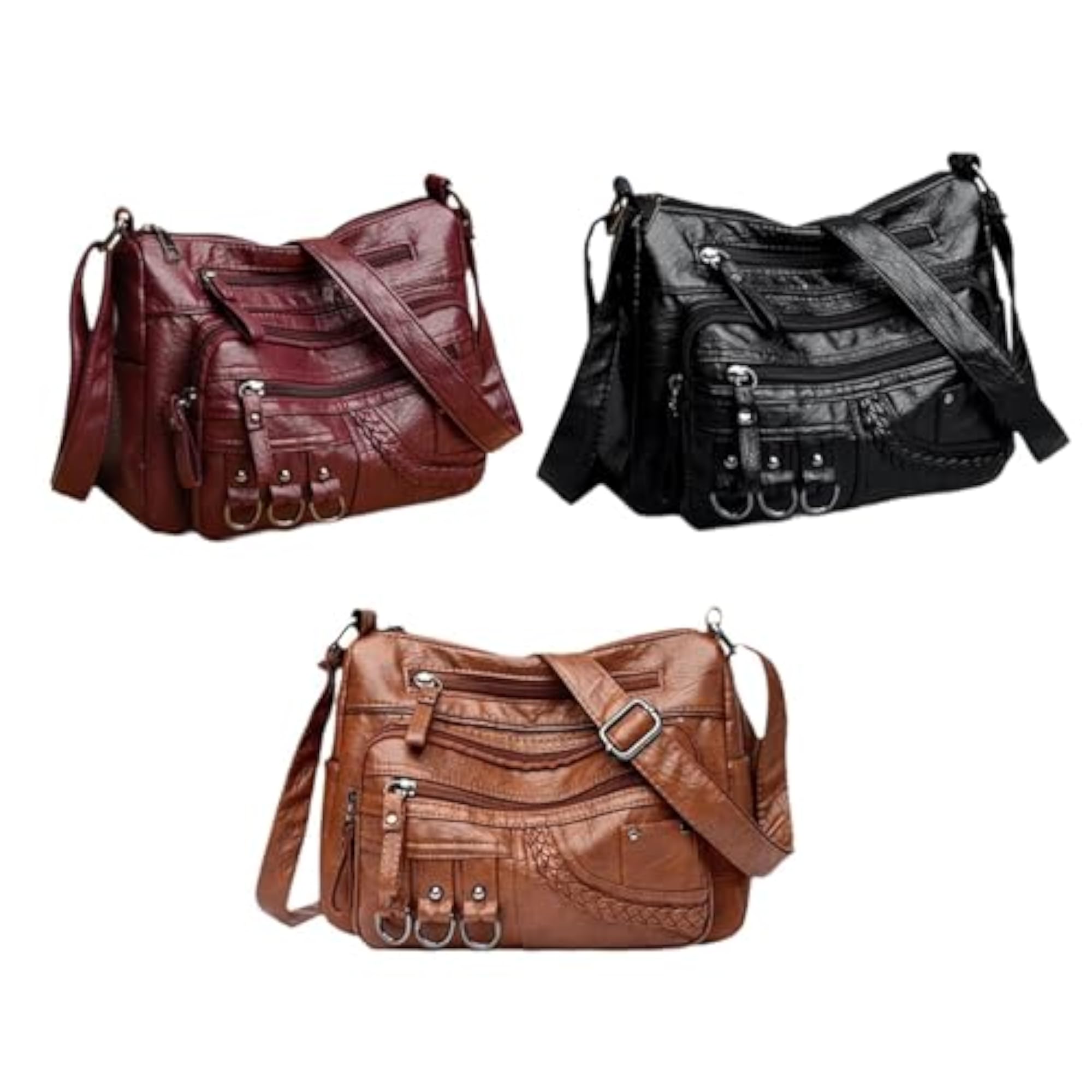 Soft PU Leather Crossbody Bag for Summer Work & Gifts