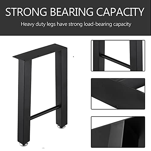 Garini Metal Table Legs 16"Height 10.6"Wide, Rustic Coffee Table Legs Heavy Duty Desk Legs Metal Bench Legs Furniture Legs Dining Table Legs Conference Table Legs,1800Lbs Load Capacity thumb #5