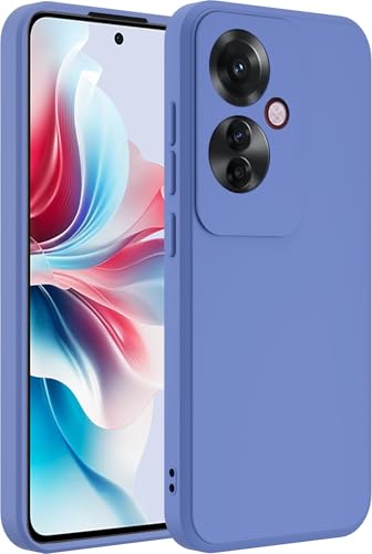 Image of A rtistque Liquid Silicone Back Cover Case for Oppo F25 Pro 5G Shockproof TPU Soft Flexible with Camera Protection - Blue