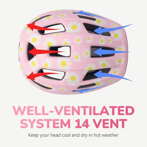 Image of Toddler Kids Bike Helmet, Adjustable Infant Baby Bicycle Helmet for Age 1-3-5-8 Years Child Boys Girls, Multi-Sport Scooter Skateboard, 2 Sizes