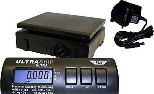 My Weigh Ultraship Kitchen and Postal Scales (55lb/25kg, UK + EU Adapter) with 3 Year Warranty