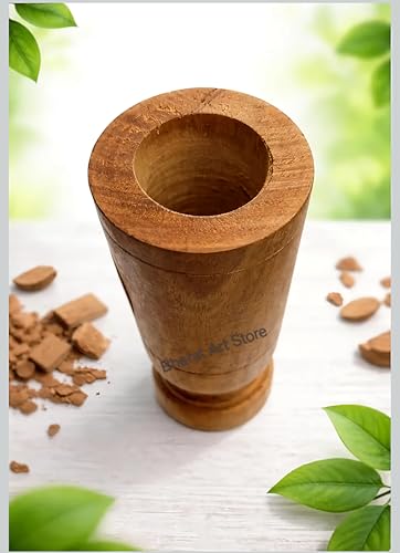 Image of Vijaysar Wooden Glass, Natural 100% Vijaysar Wood, Diabetes Controller, Ayurvedic Glass /Tumbler