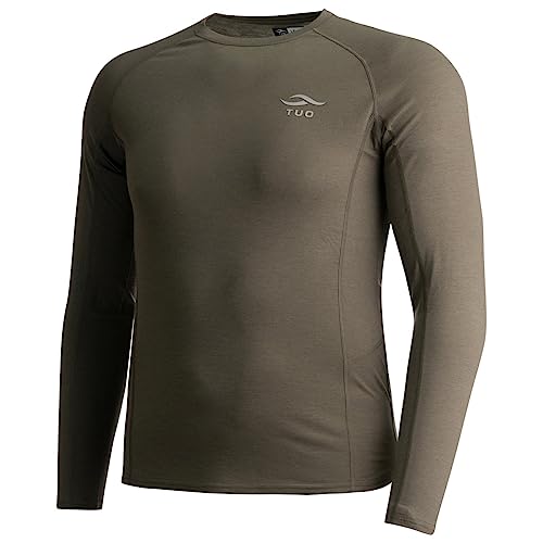 TUO Kinetic Merino 150 Base Layer Long Sleeve Crew Shirt - Durable, Moisture-Wicking and Odor Resistant