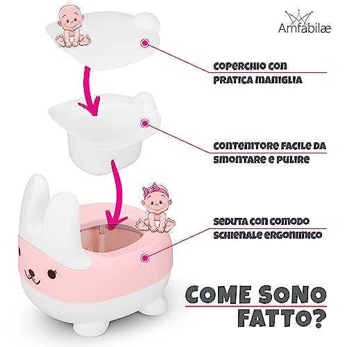 Amfabilæ Vasino per Bambini WC con tavoletta