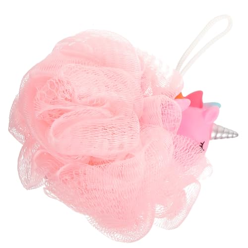 ZUNOXAZ 用バススポンジ浴花 ふわふわ泡立ちボディクレンザー 素材使用 かわいいユニコーンデザイン 使いやすいシャワールーファ タオル代