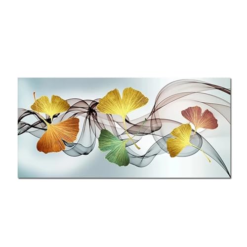 Kit Peinture Diamant 5D Feuille de Ginkgo 50x100cm pour Adultes et Enfants - L-1401